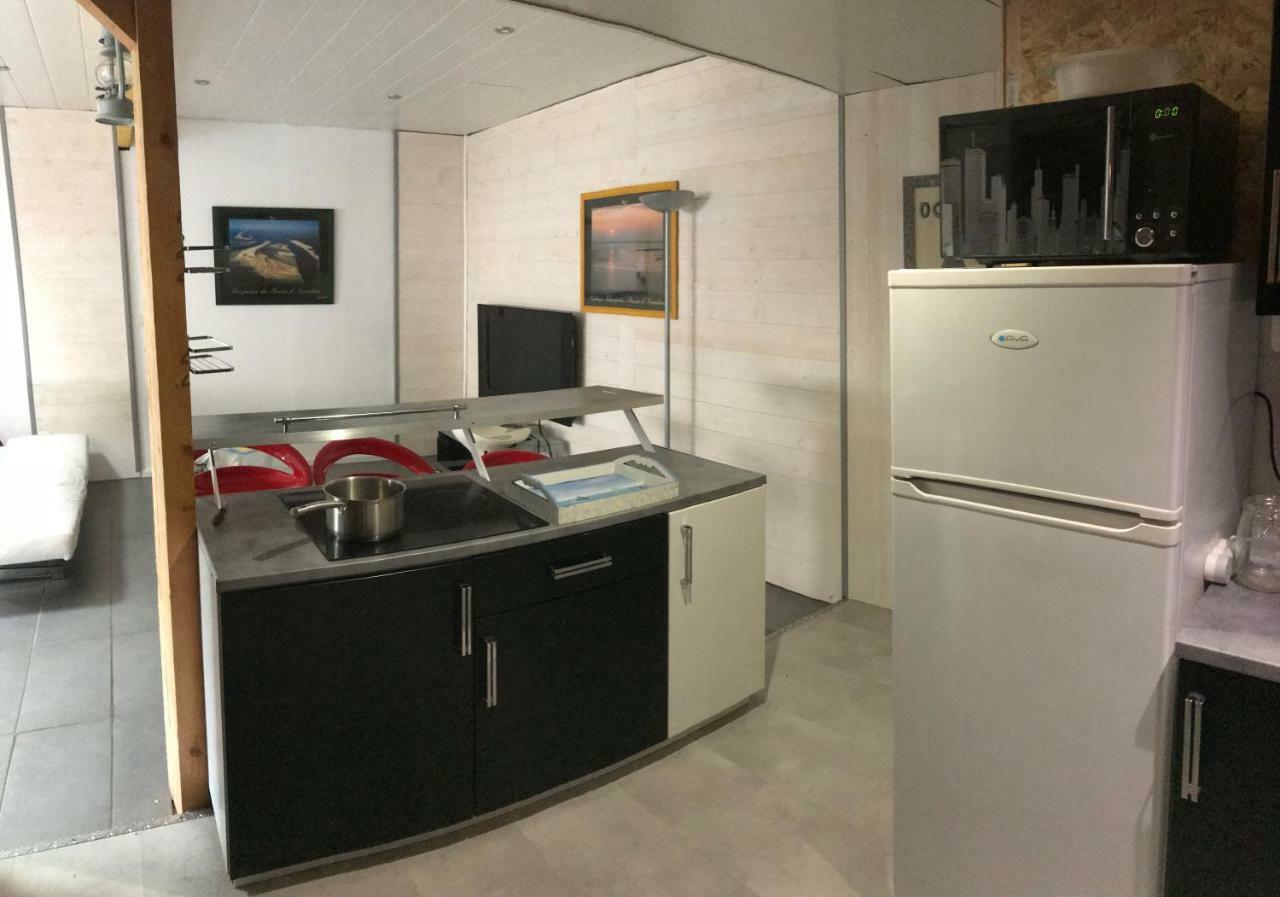 La Cabane Rustique Du Bassin Apartment ลาเตสเตอ-เดอ-บูค ภายนอก รูปภาพ
